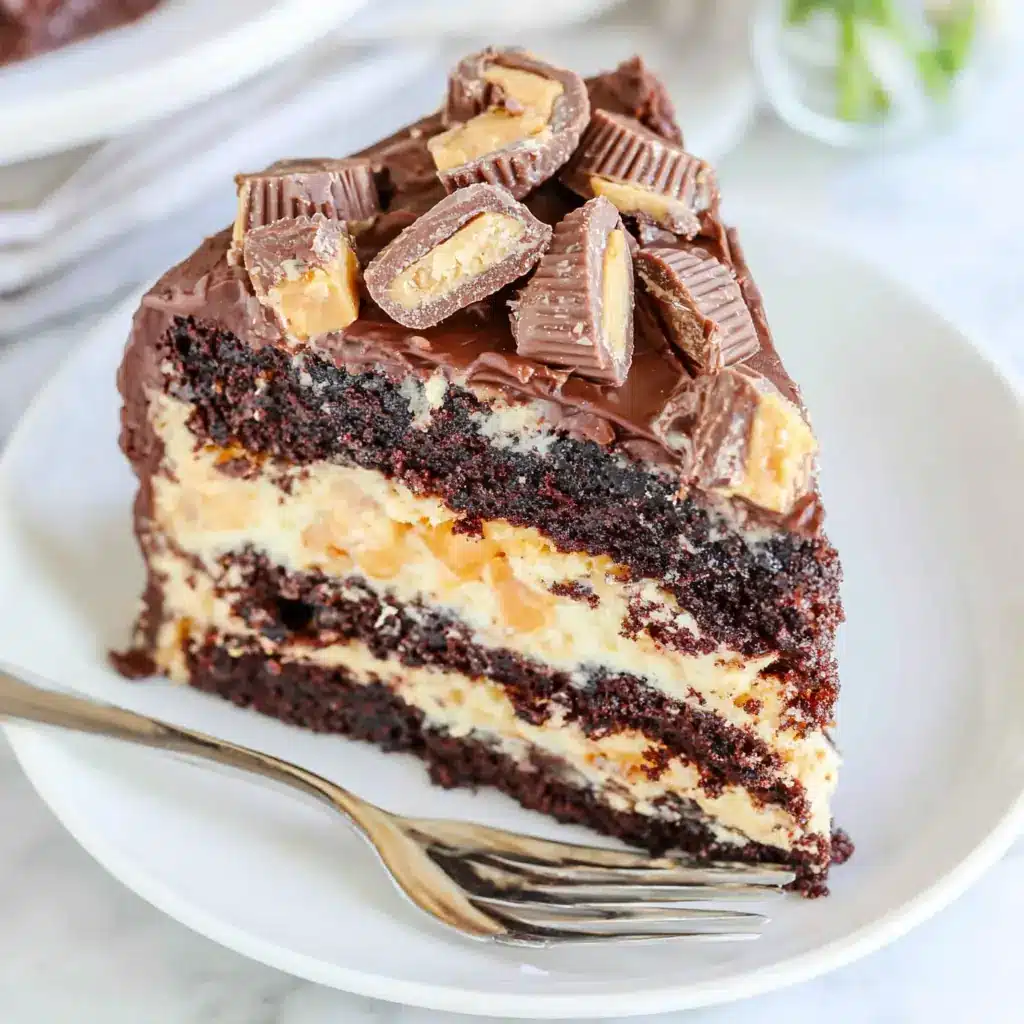 Peanut Butter Chocolate Cake – Ultimate Decadent Layered Dessert 4 Peanut Butter Chocolate Cake
