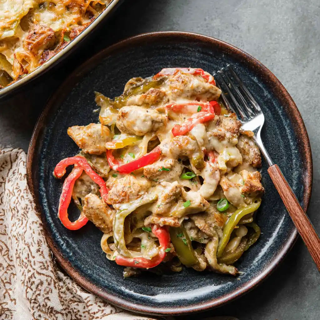 Philly Cheesesteak Casserole – Easy, Ultimate Comfort Dinner 4 Philly Cheesesteak Casserole