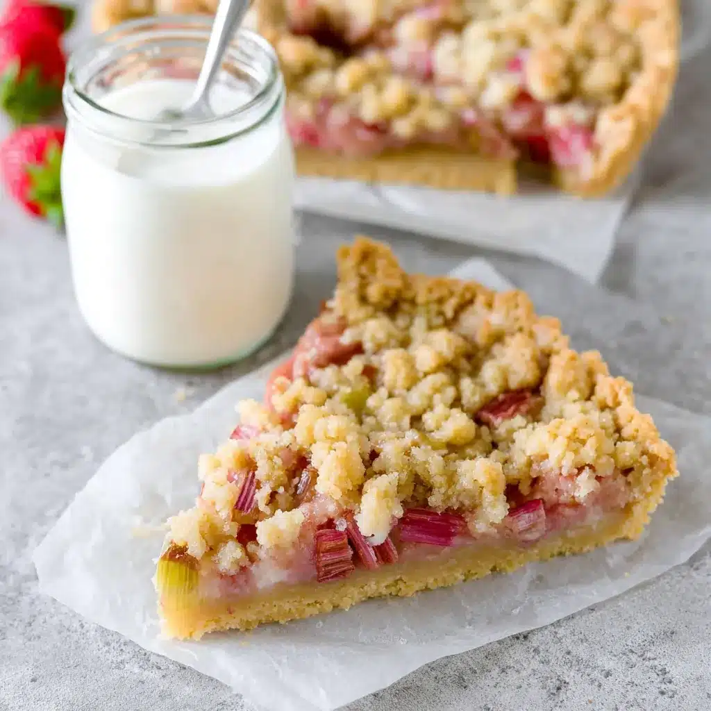 Rhubarb Crumble Tart