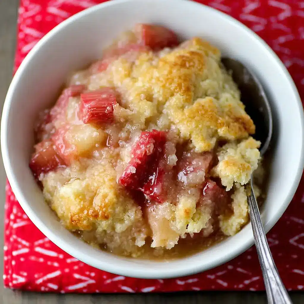 Rhubarb Pudding Cake