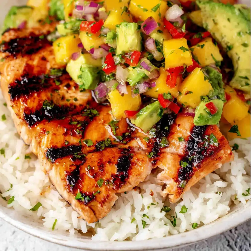 Salmon with Mango Salsa