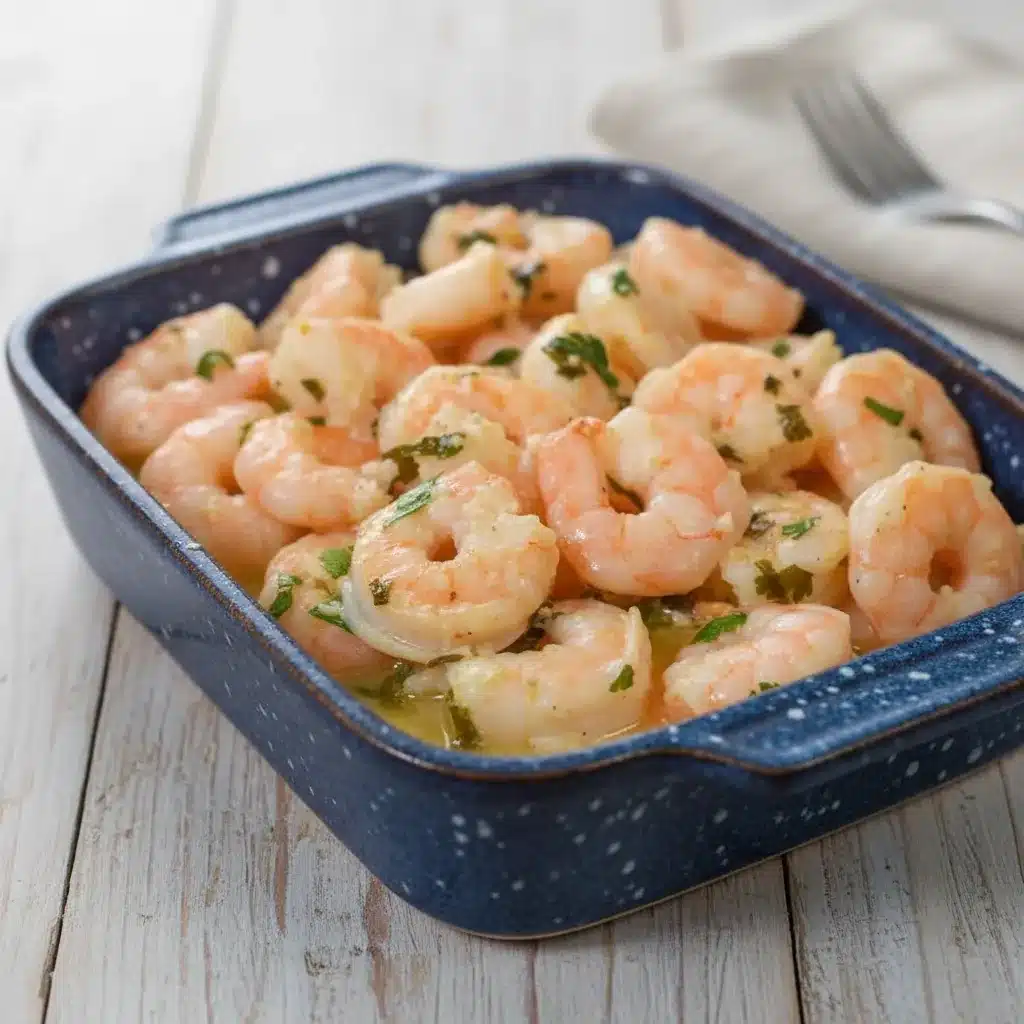 Shrimp Scampi Pasta Bake