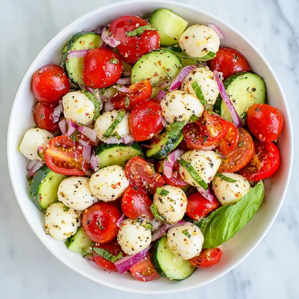 Cucumber Caprese Salad