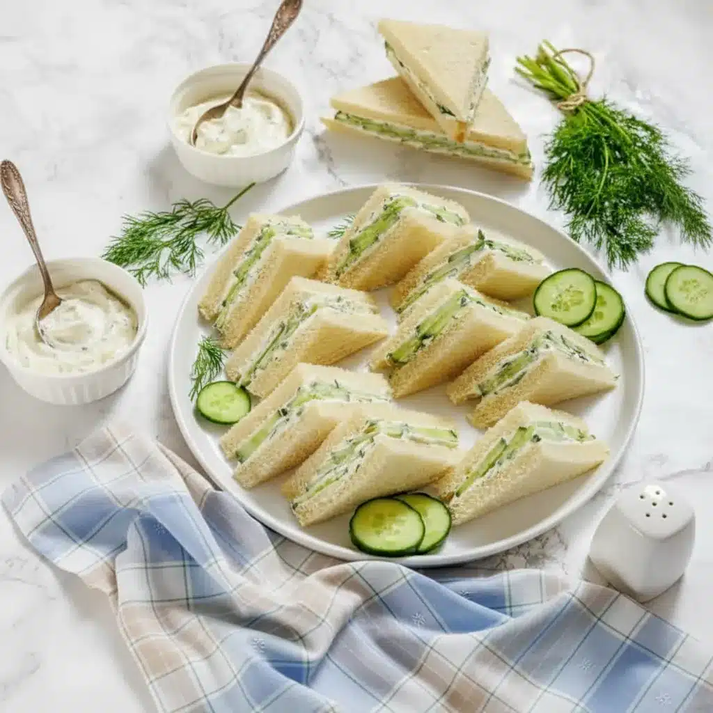 Cucumber Sandwiches – Simple and Elegant Tea Sandwich Recipe 4 Cucumber Sandwiches