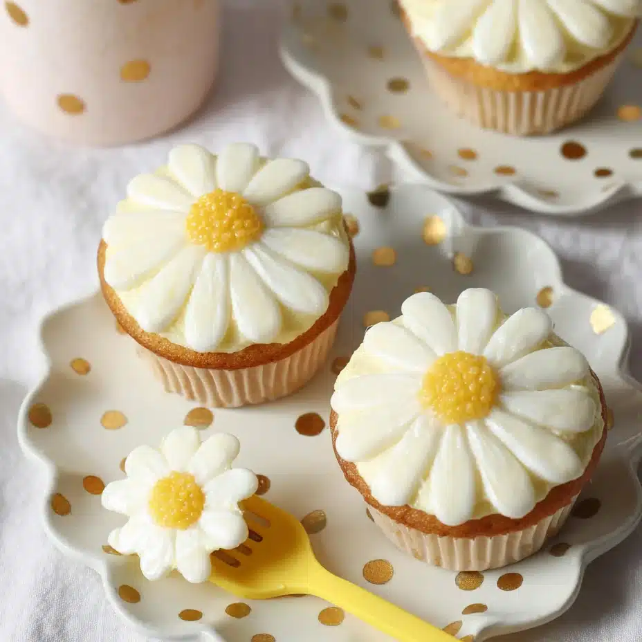 Daisy cupcakes