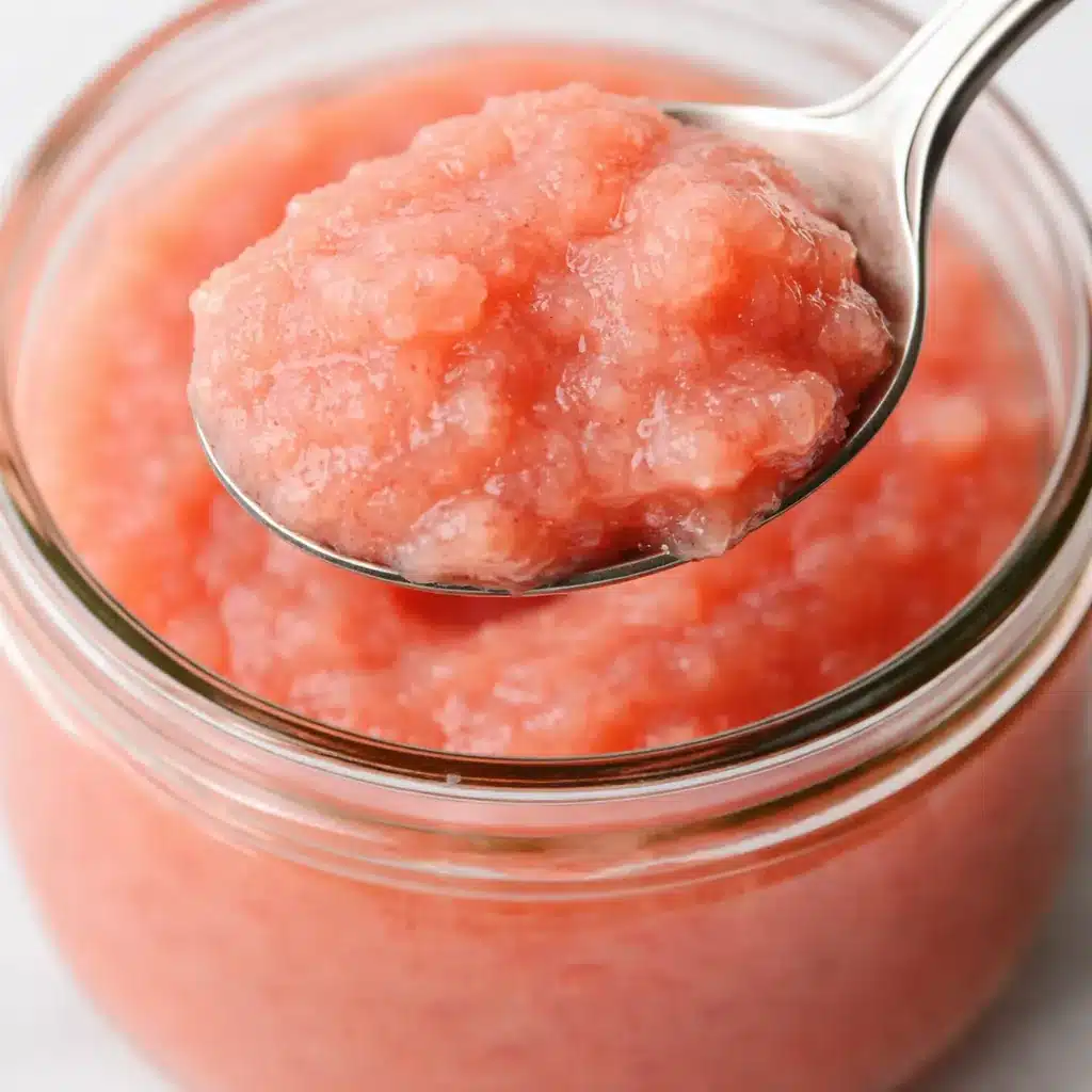 Flavorful Rhubarb Applesauce
