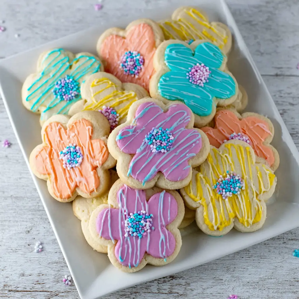 Flower Decorated Cookies