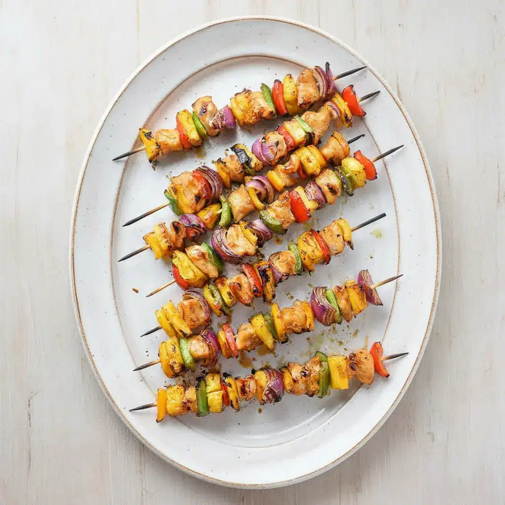 Hawaiian Chicken Kebabs