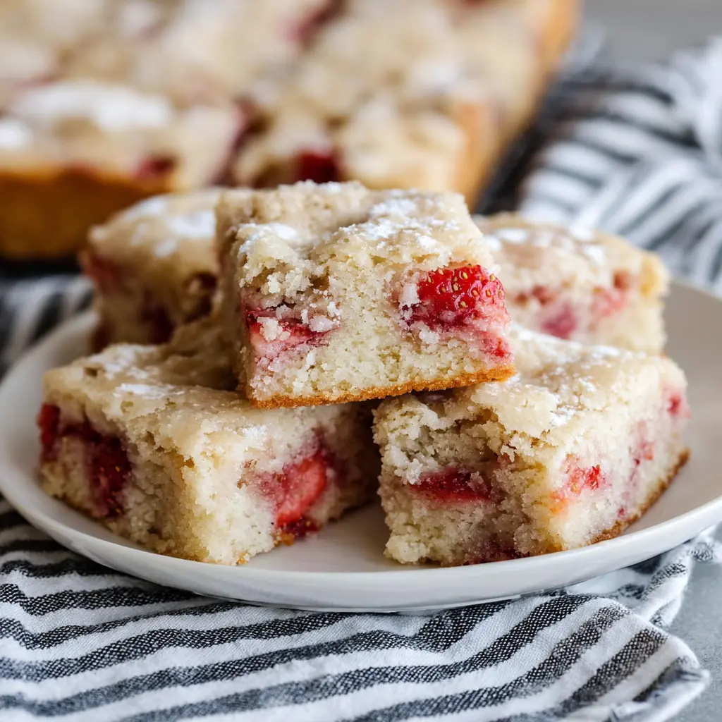 Hit Strawberry Rhubarb Cake