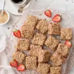 Homemade Rhubarb Oatmeal Bars