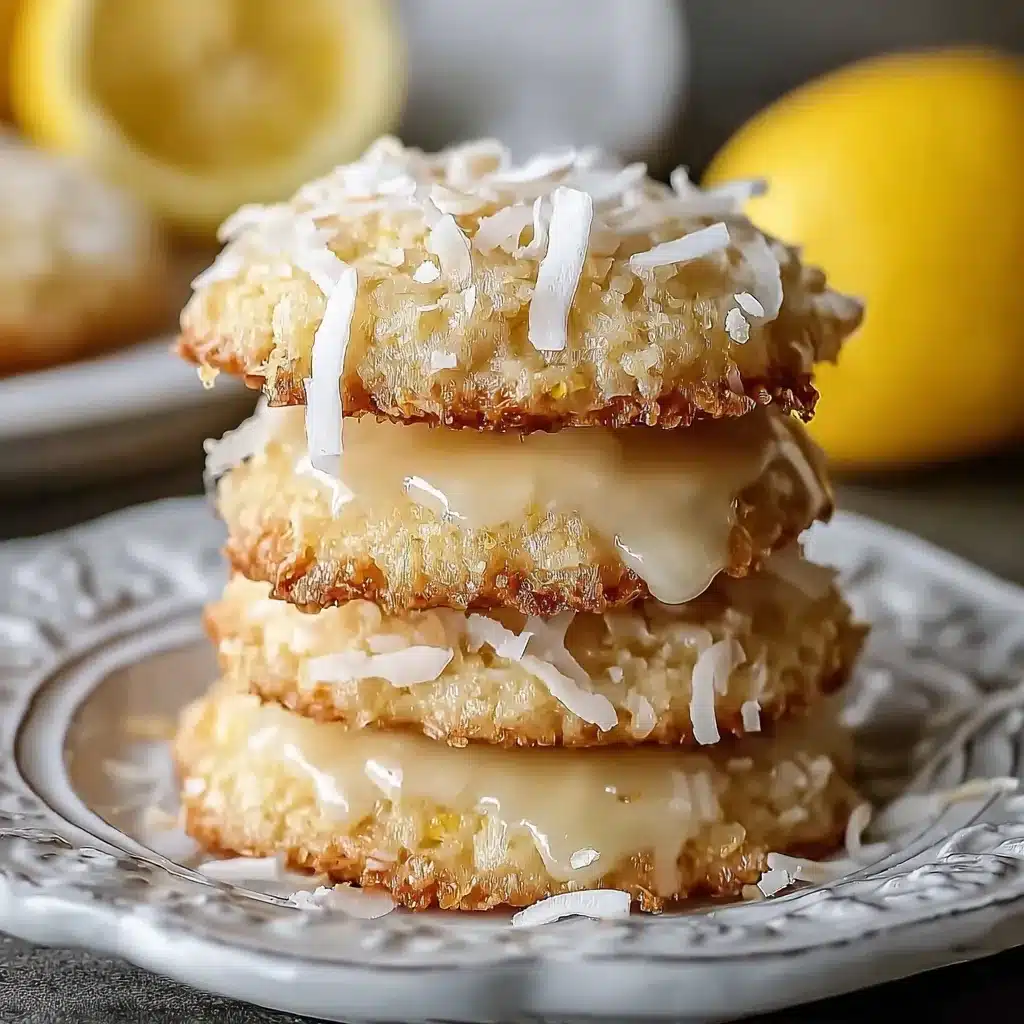 Lemon Coconut Cheesecake Cookies