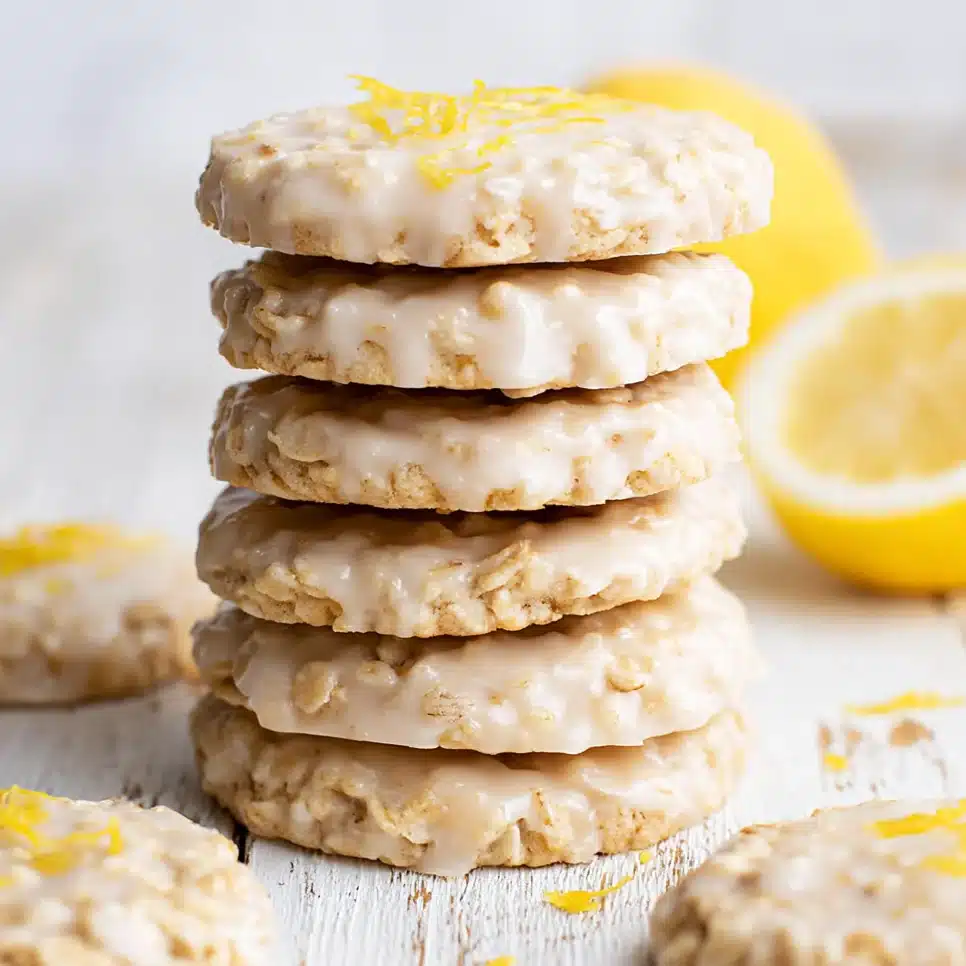 No bake lemon oatmeal cookies