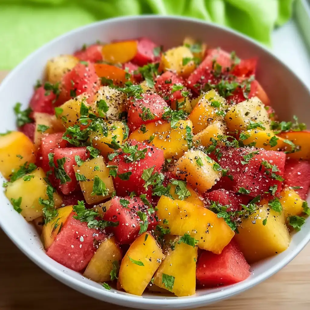 Peach Watermelon Salad