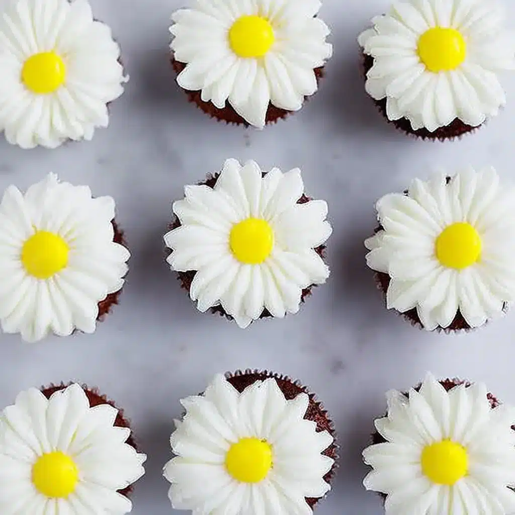 Pipe a buttercream daisy