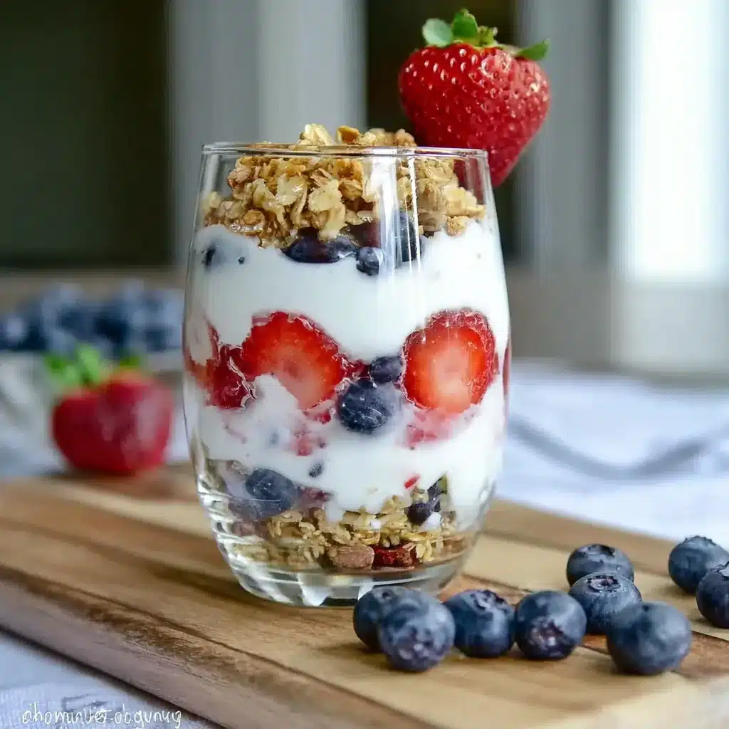 Red White and Blue Parfaits