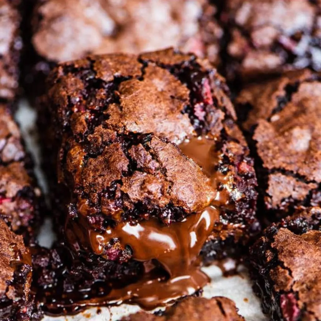 Rhubarb Brownies