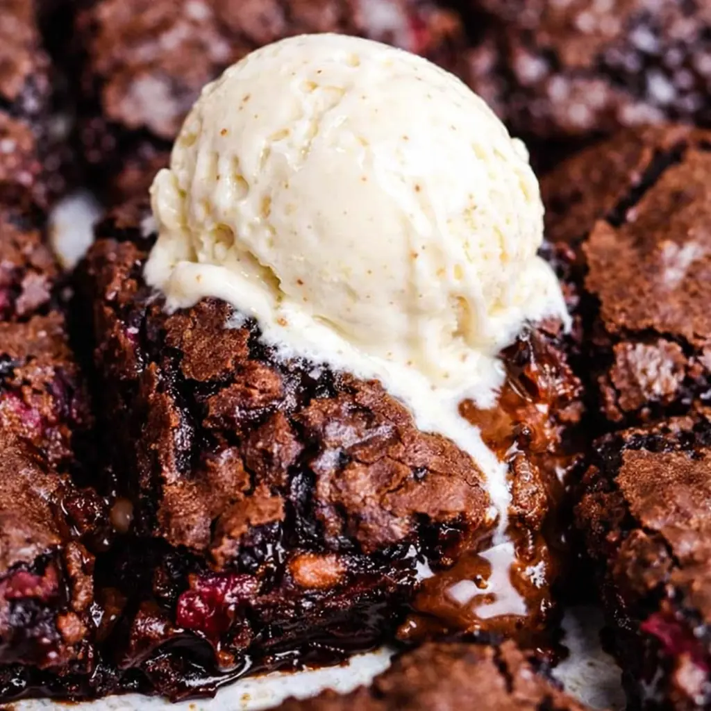 Rhubarb Brownies: Amazing Fudgy Chocolate Treat 4 Rhubarb Brownies
