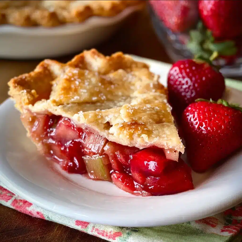 Fresh Strawberry Rhubarb Pie