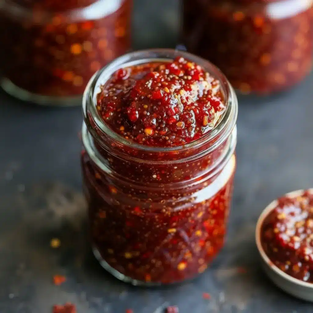 Rhubarb Sweet Chili Jam