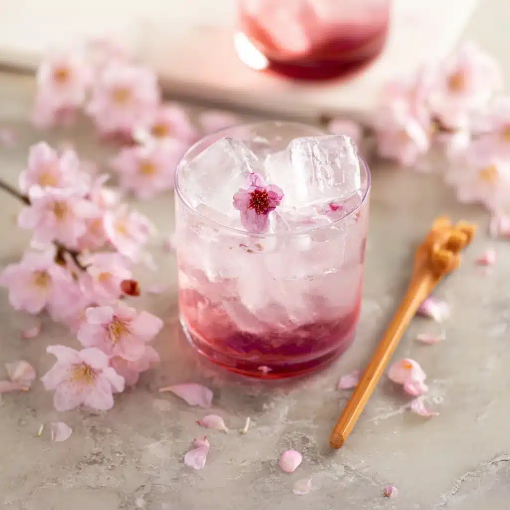 Sakura Lychee Spritz Mocktail