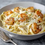 Shrimp scampi pasta