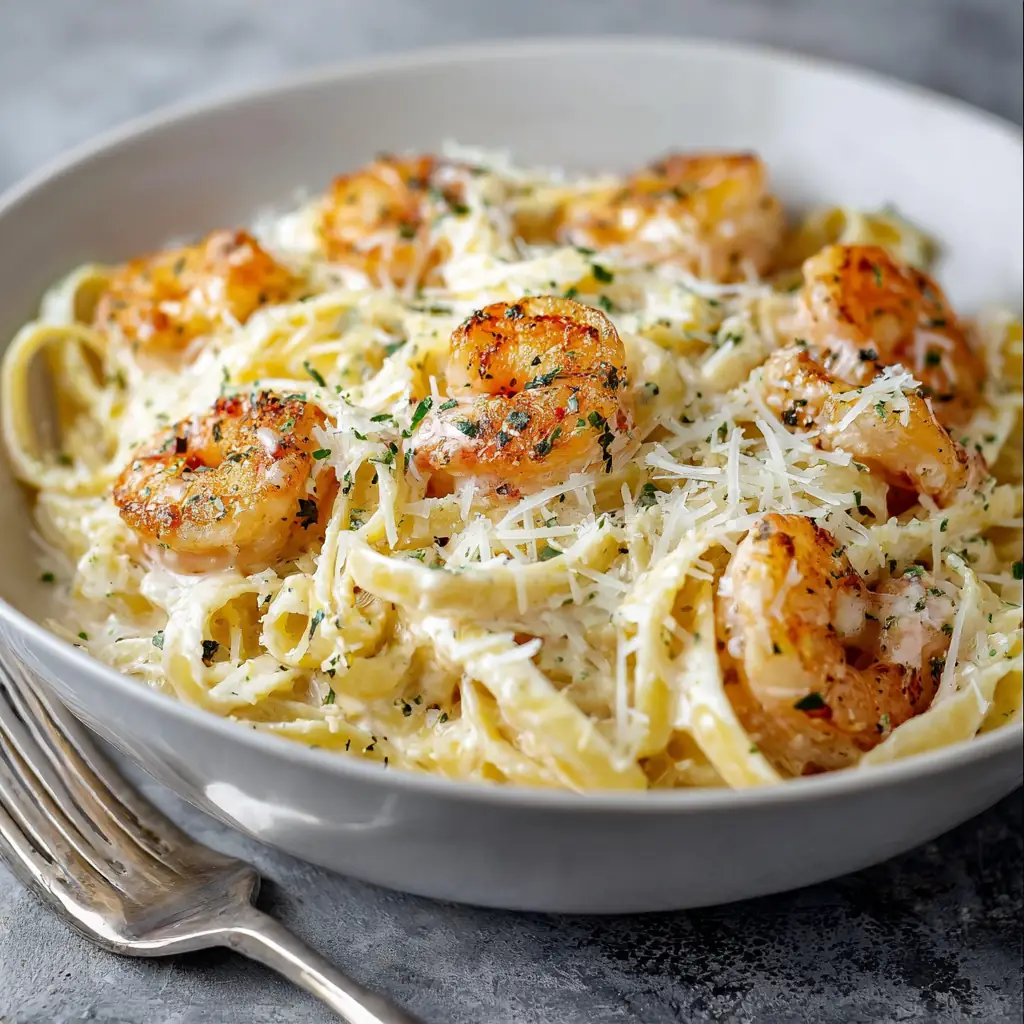Shrimp scampi pasta