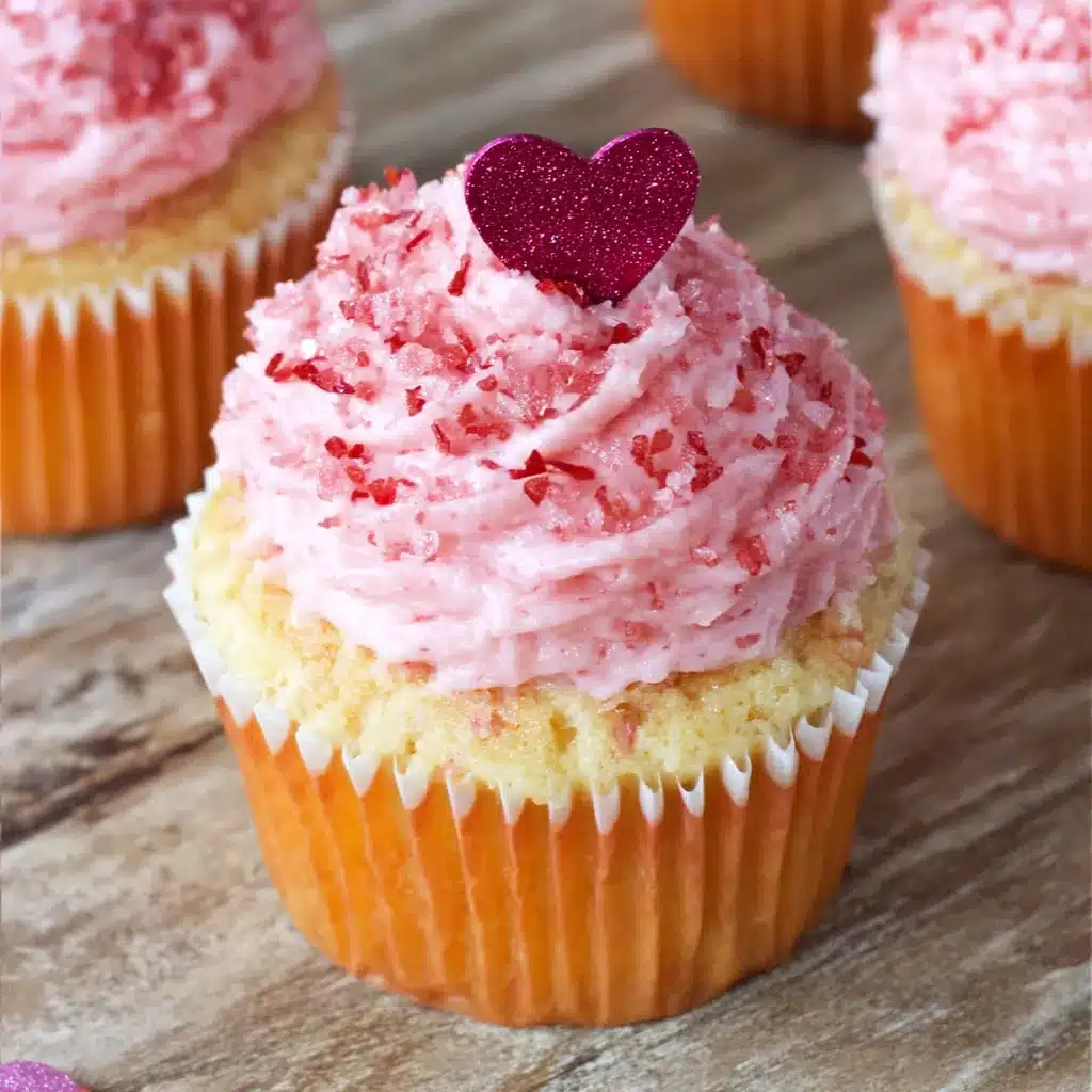 Strawberry Crunch Cupcakes