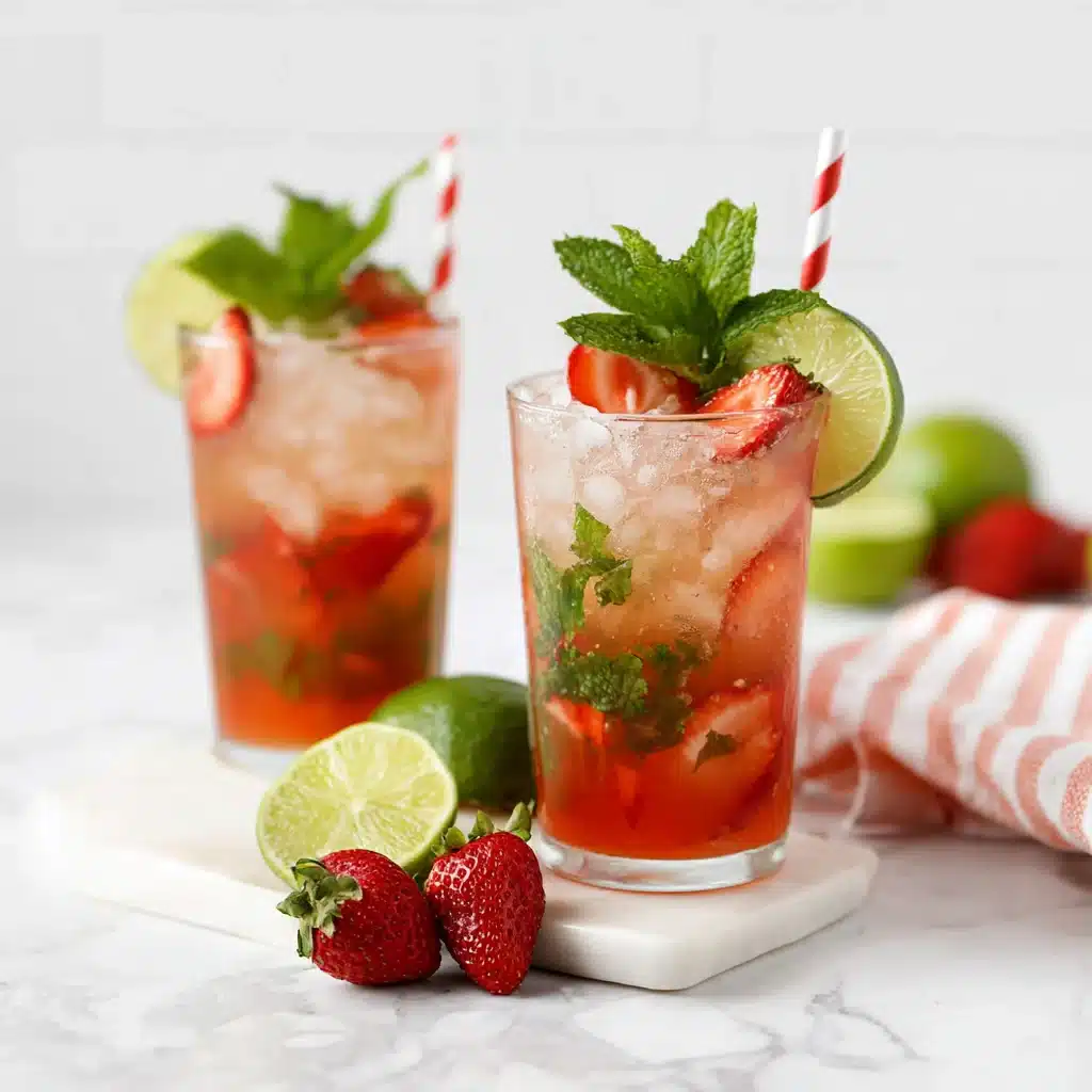 Strawberry Mint Julep Mocktails – Amazing Fresh Summer Drink 4 Strawberry Mint Julep Mocktails
