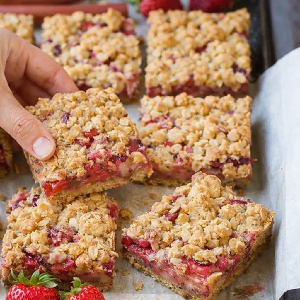 Strawberry Rhubarb Crumb Bars That Taste Absolutely Amazing 4 Strawberry Rhubarb Crumb Bars