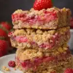 Strawberry Rhubarb Crumb Bars
