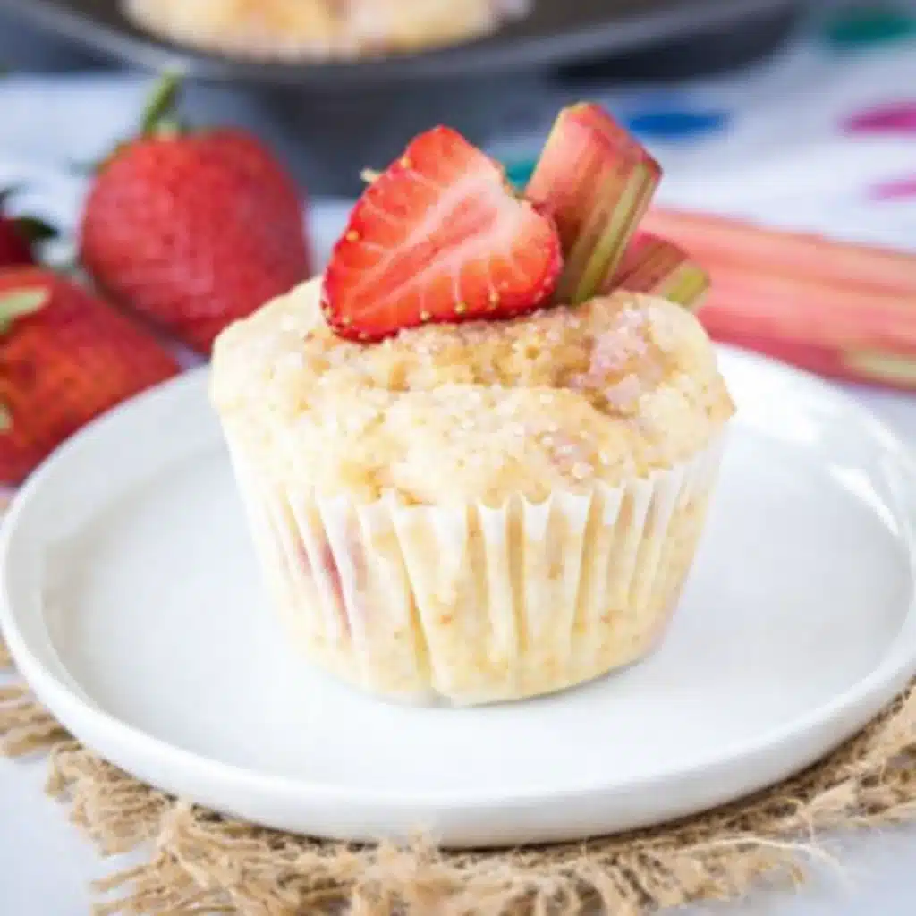 Strawberry Rhubarb Muffins