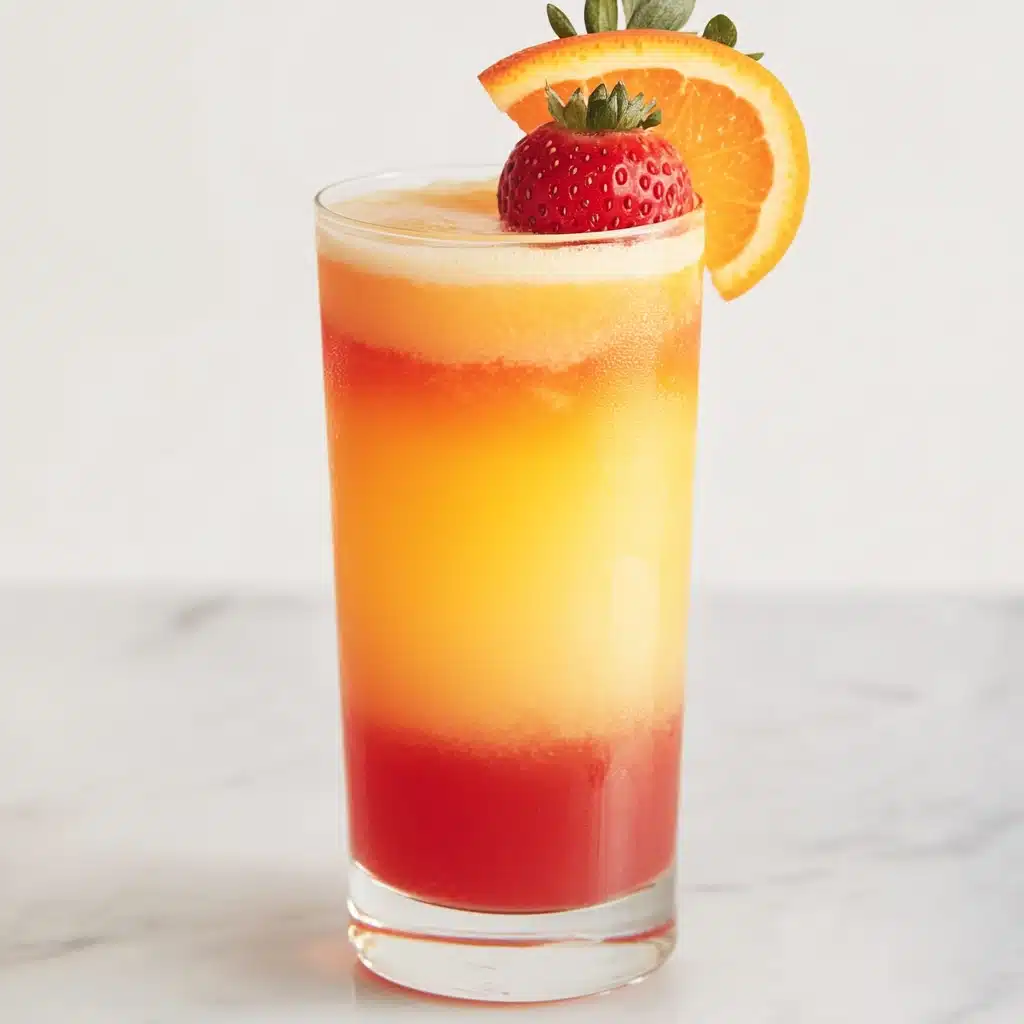 Strawberry Sunrise Mocktail