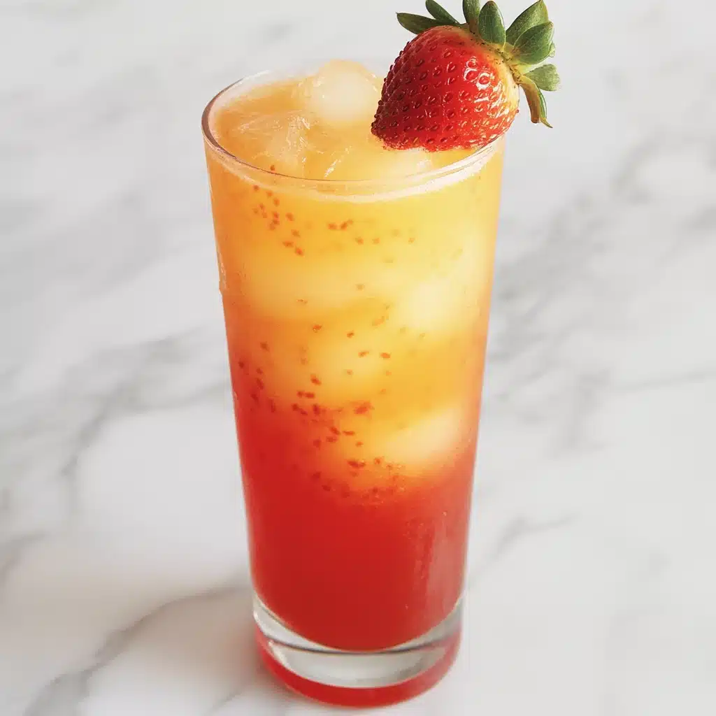 Strawberry Sunrise Mocktail