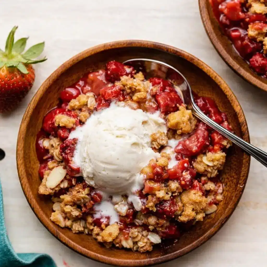 Strawberry Vanilla Crisp