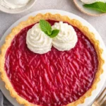 Sweet Rhubarb Custard Tart