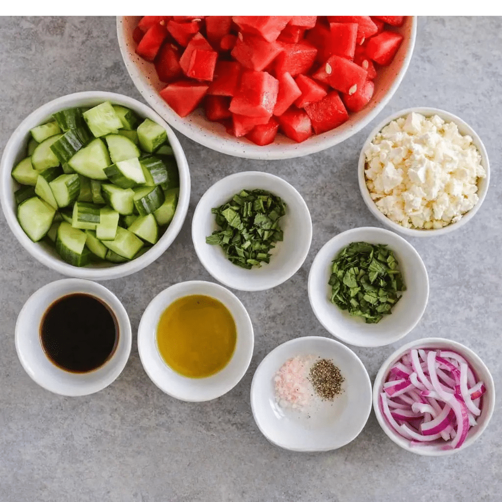 Watermelon Cucumber Salad – A Refreshing Summer Favorite 4 Watermelon Cucumber Salad