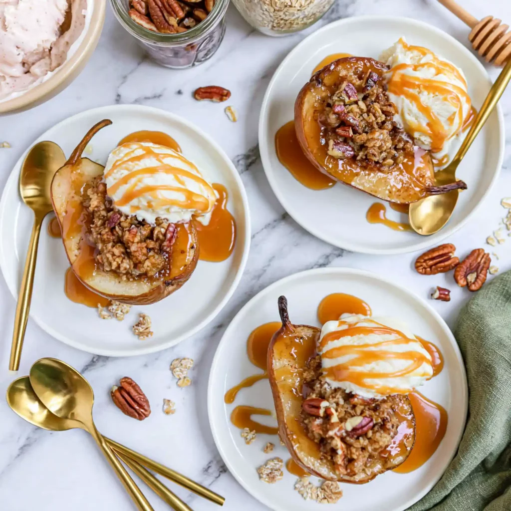 Baked Pears with Oatmeal Crumble: A Cozy and Easy Fall Treat 4 Baked Pears with Oatmeal Crumble