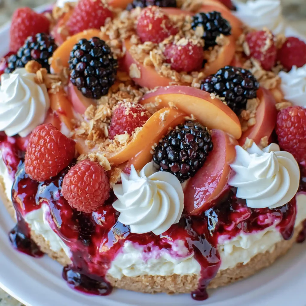 Berry and Peach Cheesecake: A Fresh Summer Dessert Everyone Loves 4 Berry and Peach Cheesecake