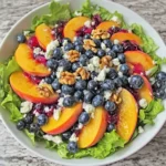 Blueberry Peach Feta Salad