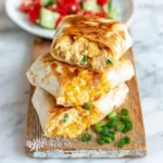 Cheesy Garlic Chicken Wraps