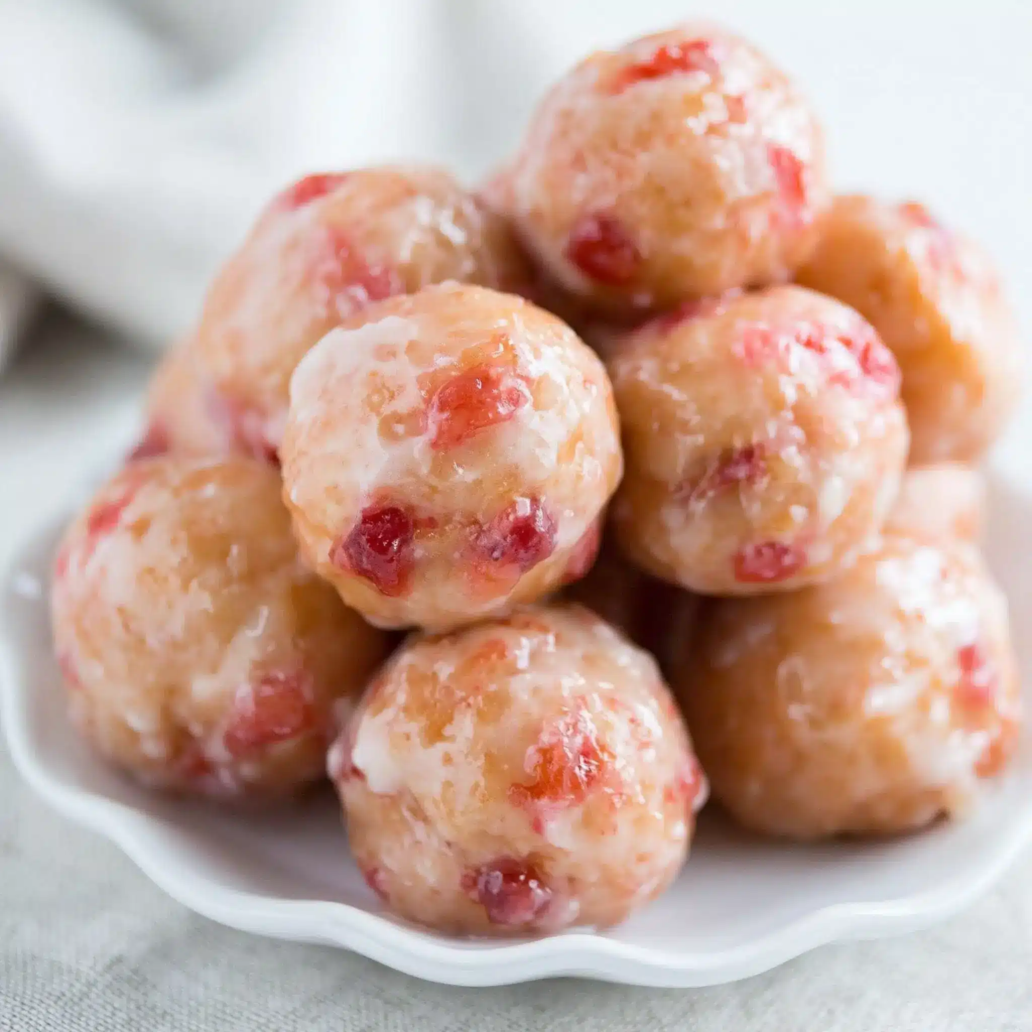 Cherry Doughnut Holes