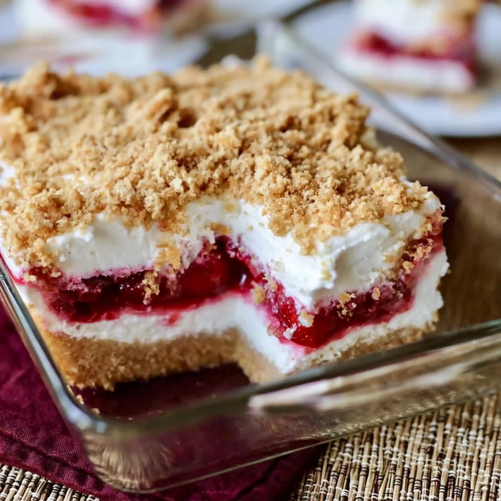 Cherry Yum Yum No-Bake Dessert 4 Cherry Yum Yum