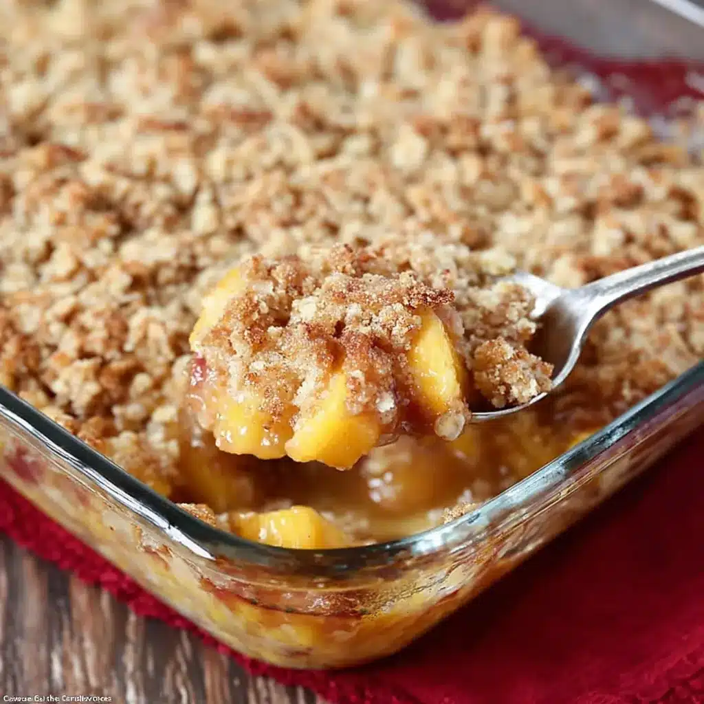 Fresh Peach Crisp – Easy Summer Dessert with Crispy Crumble 4 Fresh Peach Crisp