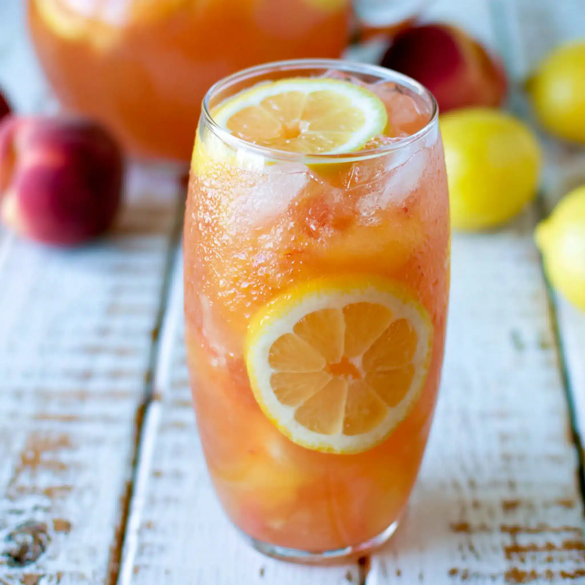 Ginger Peach Lemonade