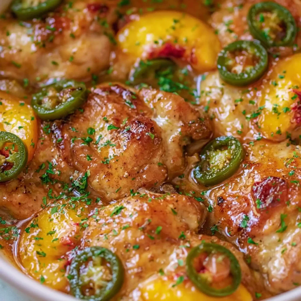 Jalapeno Peach Chicken: Easy Sweet Heat Dinner 4 Jalapeno Peach Chicken