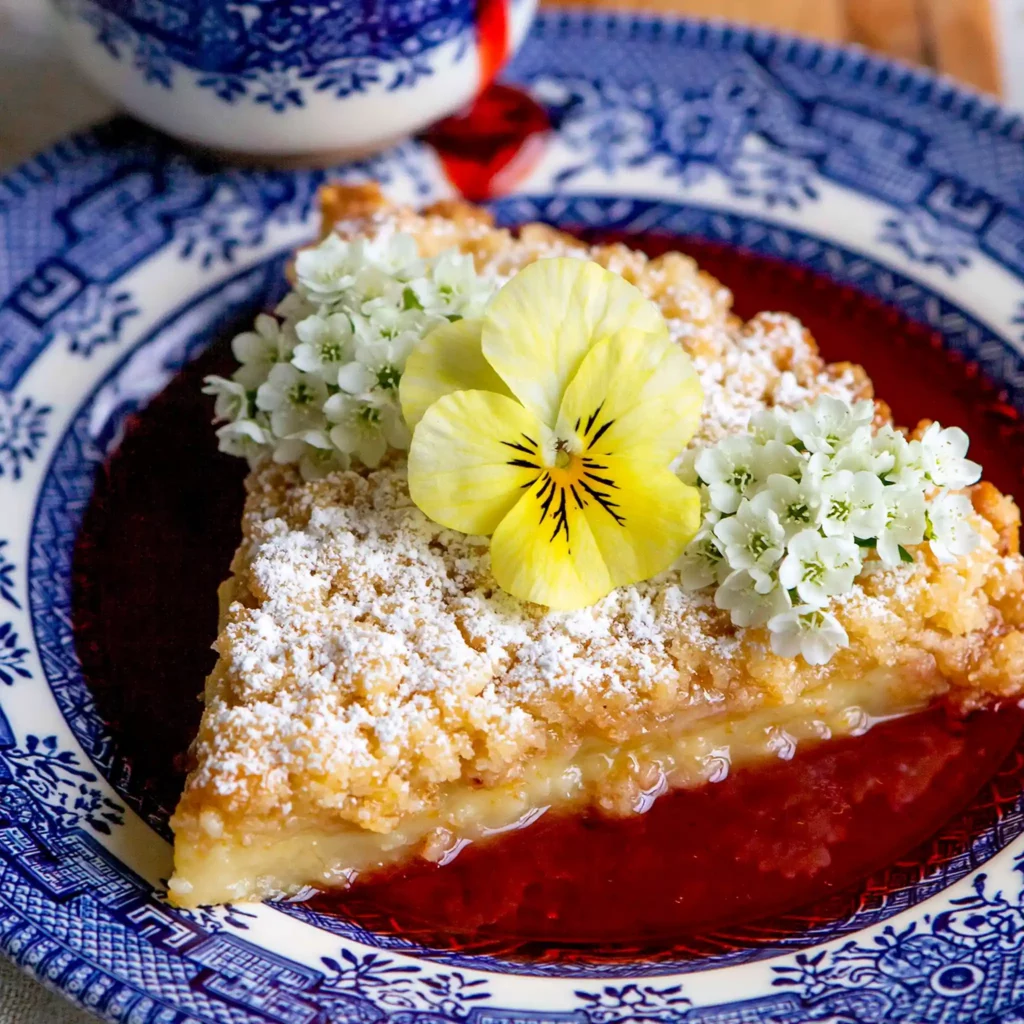 Lemon Curd Shortbread Tart with a Buttery Crumb Topping 4 Lemon Curd Shortbread Tart