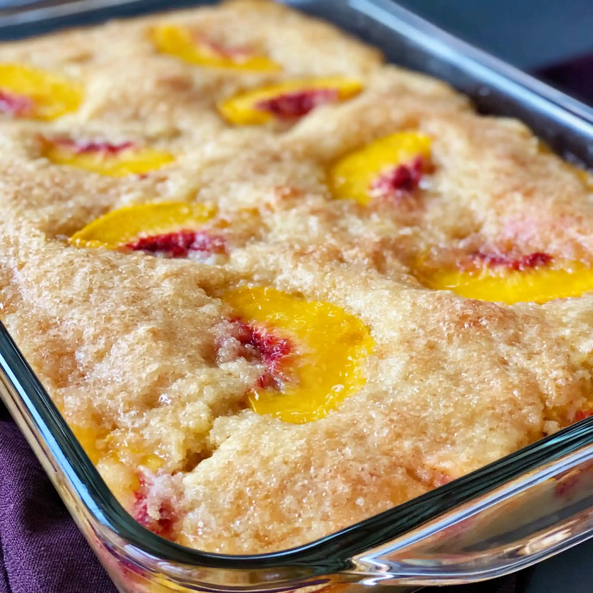 Magic Peach Cobbler