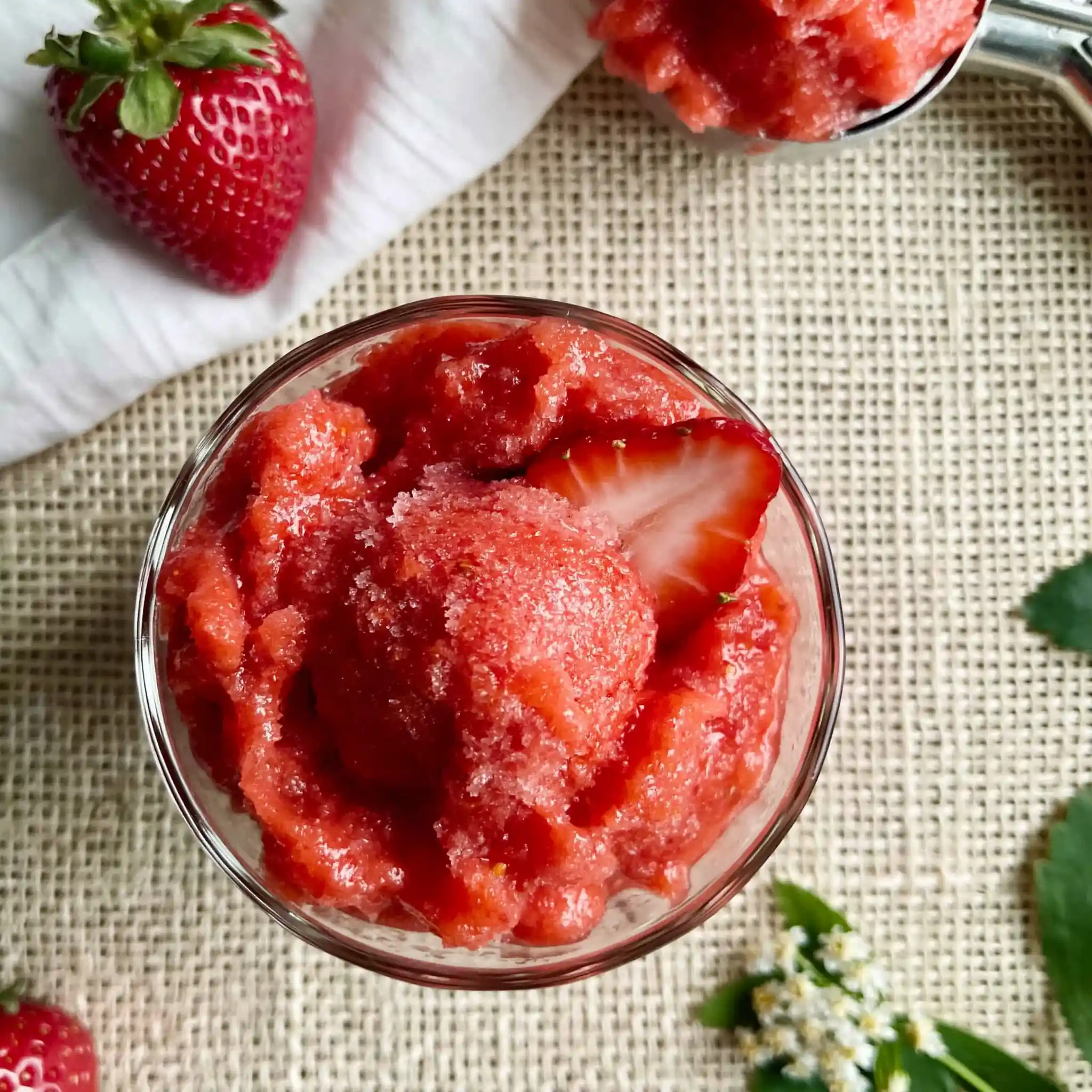 Mango Strawberry Sorbet