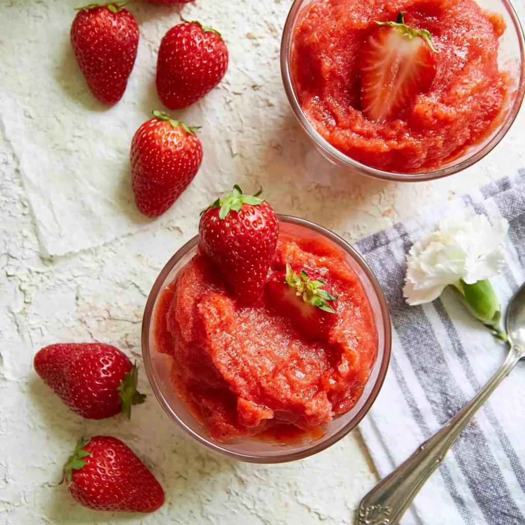 Mango Strawberry Sorbet
