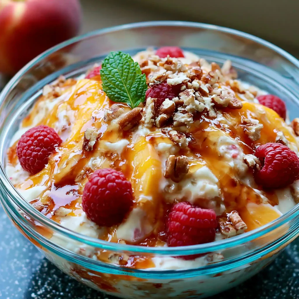 Millionaire Peach Salad Recipe for a Creamy, Sweet Dessert 4 Millionaire Peach Salad